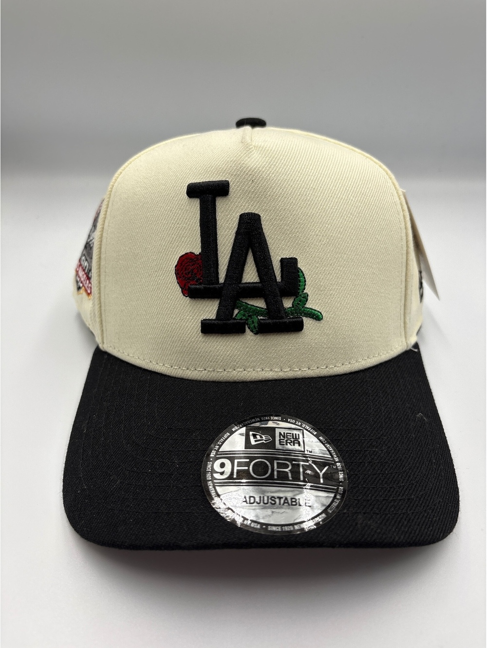 New Era 9FORTY Adjustable LA Dodgers Baseball Cap with Rose Detail